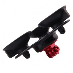 Triple suction cup mount Removable Black